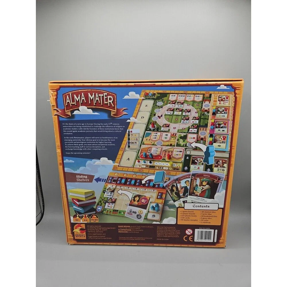 Alma Mater Board Game Eggert Spiele 2-4 Players 14+